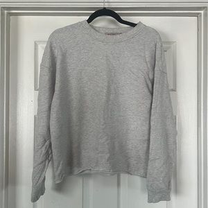 VRG GRL heather gray crew neck